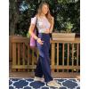 imageG4Free Yoga Pants Women Wide Leg Pants with Pockets High Waist Stretch Dress Casual Sweatpants PetiteRegularTallRoyal Blue