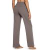 imageG4Free Yoga Pants Women Wide Leg Pants with Pockets High Waist Stretch Dress Casual Sweatpants PetiteRegularTallTaupe
