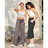 imageG4Free Yoga Pants Women Wide Leg Pants with Pockets High Waist Stretch Dress Casual Sweatpants PetiteRegularTallTaupe
