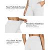 imageG4Free Yoga Pants Women Wide Leg Pants with Pockets High Waist Stretch Dress Casual Sweatpants PetiteRegularTallWhite