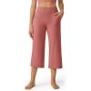 imageG4Free Capri Pants for Women Wide Leg Yoga Dress Cropped Pants Capri Leggings with Pockets for Casual SummerCameo