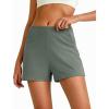 imageG4Free Casual Shorts for Women 3 Athletic Shorts Elastic Waist Running Shorts Summer Shorts with PocketsGrey Sage