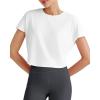 imageG4Free Lightbreeze Womens Workout Tops Batwing Sleeve Tees Loose Fit Athletic Gym Shirts Basic Yoga Tshirts Casual SummerWhite
