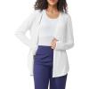 imageG4Free Lightweight Cardigans for Women UPF 50 Long Sleeve Sun Shirts Open Front Summer Cover Ups UV ProtectionWhite