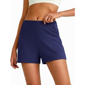 imageG4Free Casual Shorts for Women 3 Athletic Shorts Elastic Waist Running Shorts Summer Shorts with PocketsRoyal Blue