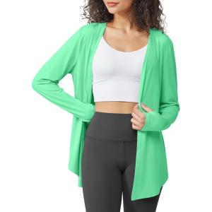 imageG4Free Lightweight Cardigans for Women UPF 50 Long Sleeve Sun Shirts Open Front Summer Cover Ups UV ProtectionMint