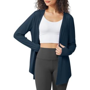 imageG4Free Lightweight Cardigans for Women UPF 50 Long Sleeve Sun Shirts Open Front Summer Cover Ups UV ProtectionNavy