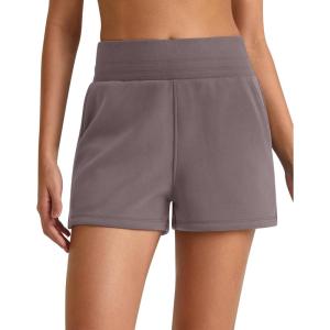 imageG4Free Smoofit Modal Soft Sweat Shorts for Women High Waist Athletic Shorts for Summer Casual Relaxed with PocketsTaupe