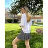 imageG4Free 15quot20quot Tennis Skirts for Women Golf Skorts with Pockets High Waist Ruffle Athletic Skirt Inner Shorts15dark Grey