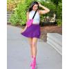 imageG4Free 15quot20quot Tennis Skirts for Women Golf Skorts with Pockets High Waist Ruffle Athletic Skirt Inner Shorts15deep Purple