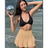 imageG4Free 15quot20quot Tennis Skirts for Women Golf Skorts with Pockets High Waist Ruffle Athletic Skirt Inner Shorts15desert Mist