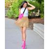 imageG4Free 15quot20quot Tennis Skirts for Women Golf Skorts with Pockets High Waist Ruffle Athletic Skirt Inner Shorts15desert Mist