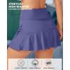 imageG4Free 15quot20quot Tennis Skirts for Women Golf Skorts with Pockets High Waist Ruffle Athletic Skirt Inner Shorts15dusky Purple