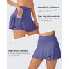 imageG4Free 15quot20quot Tennis Skirts for Women Golf Skorts with Pockets High Waist Ruffle Athletic Skirt Inner Shorts15dusky Purple