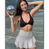 imageG4Free 15quot20quot Tennis Skirts for Women Golf Skorts with Pockets High Waist Ruffle Athletic Skirt Inner Shorts15grey