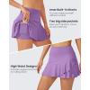 imageG4Free 15quot20quot Tennis Skirts for Women Golf Skorts with Pockets High Waist Ruffle Athletic Skirt Inner Shorts15lavender
