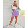 imageG4Free 15quot20quot Tennis Skirts for Women Golf Skorts with Pockets High Waist Ruffle Athletic Skirt Inner Shorts15lavender