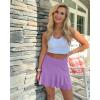 imageG4Free 15quot20quot Tennis Skirts for Women Golf Skorts with Pockets High Waist Ruffle Athletic Skirt Inner Shorts15lavender