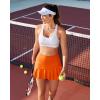 imageG4Free 15quot20quot Tennis Skirts for Women Golf Skorts with Pockets High Waist Ruffle Athletic Skirt Inner Shorts15orange