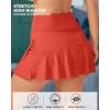 imageG4Free 15quot20quot Tennis Skirts for Women Golf Skorts with Pockets High Waist Ruffle Athletic Skirt Inner Shorts15rust Orange