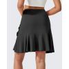 imageG4Free 15quot20quot Tennis Skirts for Women Golf Skorts with Pockets High Waist Ruffle Athletic Skirt Inner Shorts20black