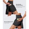 imageG4Free 15quot20quot Tennis Skirts for Women Golf Skorts with Pockets High Waist Ruffle Athletic Skirt Inner Shorts20black
