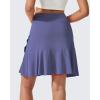 imageG4Free 15quot20quot Tennis Skirts for Women Golf Skorts with Pockets High Waist Ruffle Athletic Skirt Inner Shorts20dusky Purple