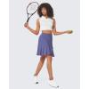 imageG4Free 15quot20quot Tennis Skirts for Women Golf Skorts with Pockets High Waist Ruffle Athletic Skirt Inner Shorts20dusky Purple