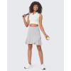 imageG4Free 15quot20quot Tennis Skirts for Women Golf Skorts with Pockets High Waist Ruffle Athletic Skirt Inner Shorts20grey