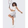 imageG4Free 15quot20quot Tennis Skirts for Women Golf Skorts with Pockets High Waist Ruffle Athletic Skirt Inner Shorts20grey