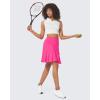 imageG4Free 15quot20quot Tennis Skirts for Women Golf Skorts with Pockets High Waist Ruffle Athletic Skirt Inner Shorts20hot Pink