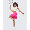 imageG4Free 15quot20quot Tennis Skirts for Women Golf Skorts with Pockets High Waist Ruffle Athletic Skirt Inner Shorts20hot Pink