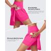 imageG4Free 15quot20quot Tennis Skirts for Women Golf Skorts with Pockets High Waist Ruffle Athletic Skirt Inner Shorts20hot Pink