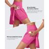 imageG4Free 15quot20quot Tennis Skirts for Women Golf Skorts with Pockets High Waist Ruffle Athletic Skirt Inner Shorts20rose Pink