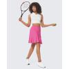 imageG4Free 15quot20quot Tennis Skirts for Women Golf Skorts with Pockets High Waist Ruffle Athletic Skirt Inner Shorts20rose Pink