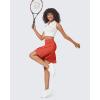 imageG4Free 15quot20quot Tennis Skirts for Women Golf Skorts with Pockets High Waist Ruffle Athletic Skirt Inner Shorts20rust Orange