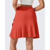 imageG4Free 15quot20quot Tennis Skirts for Women Golf Skorts with Pockets High Waist Ruffle Athletic Skirt Inner Shorts20rust Orange