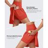 imageG4Free 15quot20quot Tennis Skirts for Women Golf Skorts with Pockets High Waist Ruffle Athletic Skirt Inner Shorts20rust Orange