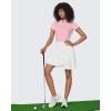 imageG4Free 15quot20quot Tennis Skirts for Women Golf Skorts with Pockets High Waist Ruffle Athletic Skirt Inner Shorts20white