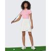 imageG4Free 15quot20quot Tennis Skirts for Women Golf Skorts with Pockets High Waist Ruffle Athletic Skirt Inner Shorts20white