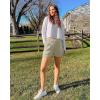 imageG4Free 2025 Trendy Shorts for Women Dressy Casual High Waisted Lounge Summer Pleated Shorts with PocketsApricot