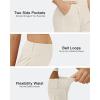 imageG4Free 2025 Trendy Shorts for Women Dressy Casual High Waisted Lounge Summer Pleated Shorts with PocketsIvory