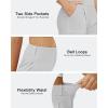 imageG4Free 2025 Trendy Shorts for Women Dressy Casual High Waisted Lounge Summer Pleated Shorts with PocketsLight Grey