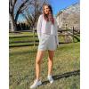 imageG4Free 2025 Trendy Shorts for Women Dressy Casual High Waisted Lounge Summer Pleated Shorts with PocketsLight Grey