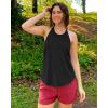 imageG4Free Athletic Tank Tops for Women Lightweight Muscle Workout Gym Tops Fast Dry YBack Loose Fit Running ShirtsBlack