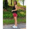 imageG4Free Athletic Tank Tops for Women Lightweight Muscle Workout Gym Tops Fast Dry YBack Loose Fit Running ShirtsBlack