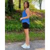 imageG4Free Athletic Tank Tops for Women Lightweight Muscle Workout Gym Tops Fast Dry YBack Loose Fit Running ShirtsBlue