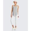 imageG4Free Athletic Tank Tops for Women Lightweight Muscle Workout Gym Tops Fast Dry YBack Loose Fit Running ShirtsGray