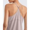 imageG4Free Athletic Tank Tops for Women Lightweight Muscle Workout Gym Tops Fast Dry YBack Loose Fit Running ShirtsGray Lilac