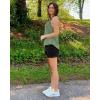 imageG4Free Athletic Tank Tops for Women Lightweight Muscle Workout Gym Tops Fast Dry YBack Loose Fit Running ShirtsGreen Gray